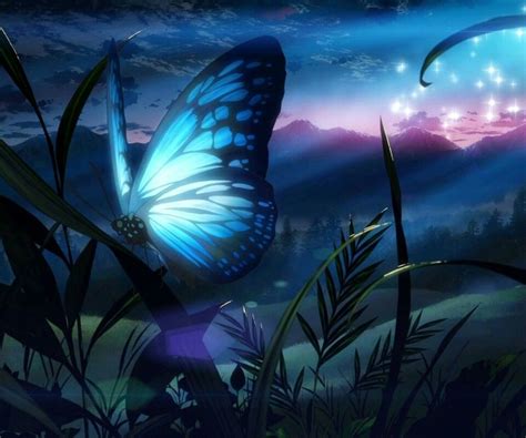 Pin By Pauline Lynch On Butterflies Butterfly Wallpaper Anime