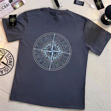 Футболка Stone Island, размер 48, цвет серый - купить по выгодной цене ...