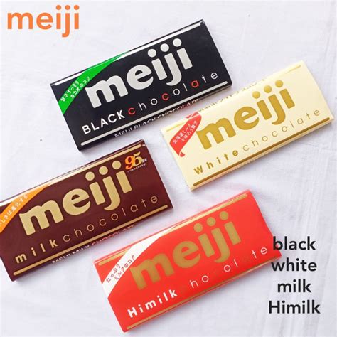 Meiji Milk Chocolate Bar Black White Himilk Milk Shopee