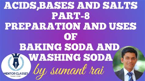 Acids Bases And Salts Part Class Th Preparation Of Baking Soda And