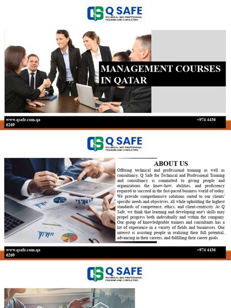 Management Courses in Qatar | PDF | Consultant | Qatar