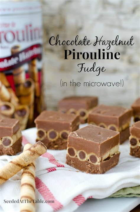 Microwavable Chocolate Hazelnut Pirouline Cookies Fudge