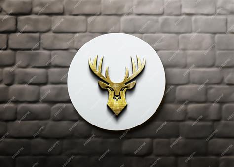 Premium PSD | Luxury logo mockup PSD template