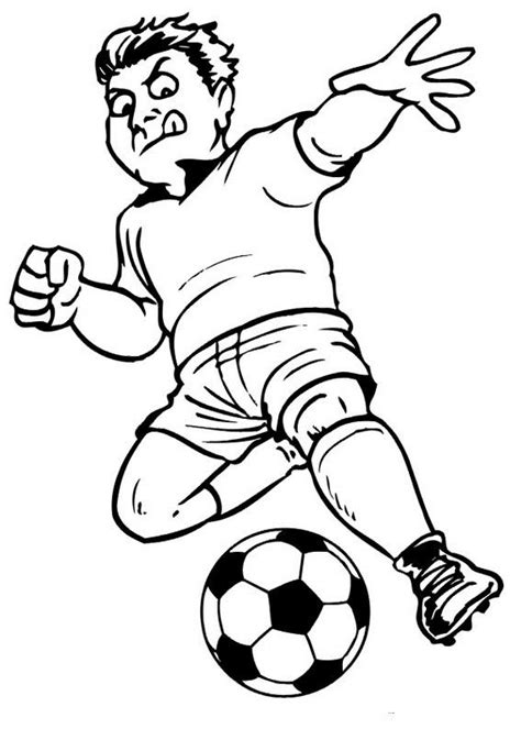 Раскраска Футбол Распечатать бесплатно