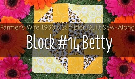 Betty Is Block Of Farmer S Wife S Sampler Quilt