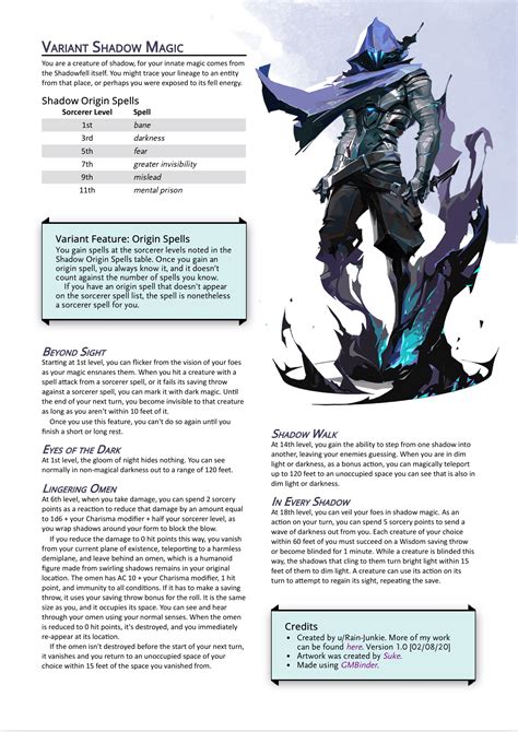 Shadow Sorcerer 5e Guide