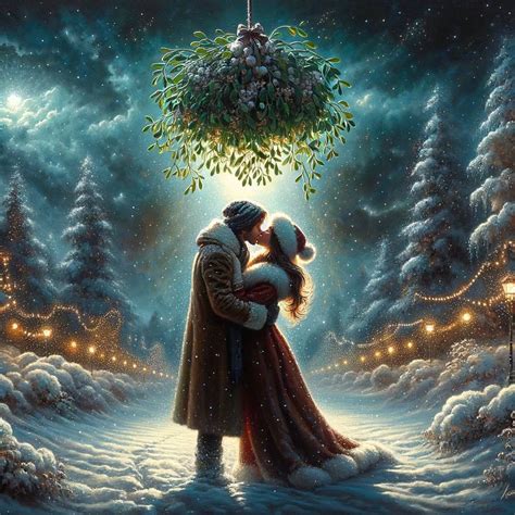 Kissing Under The Mistletoe By Hypnoeros On Deviantart