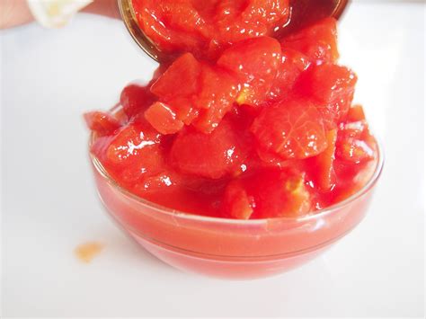 Diced Tomatoes In A Bowl