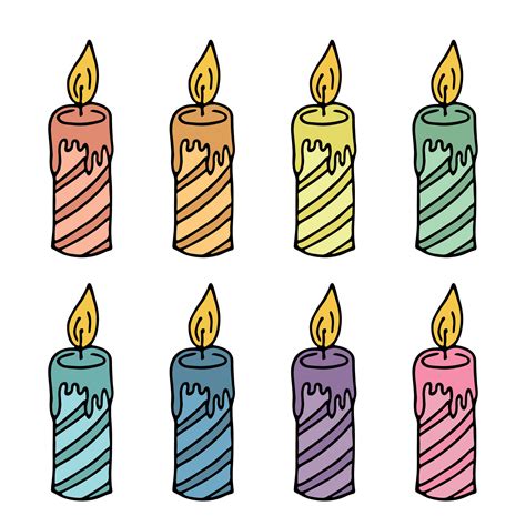 Single Birthday Candle Clip Art