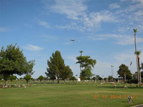 Staff members explain the unique features of green acres memorial park 17