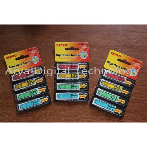 Jual Sign Here Kenko Isi 120 Sticky Note Penanda Tanda Tangan 4120FD