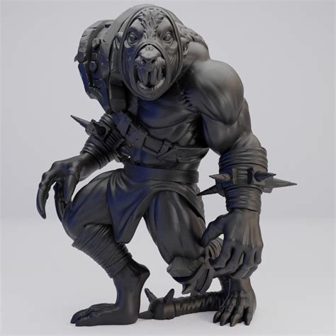 Hot Goblin ラットマンB ミニチュア ホットゴブリン 野蛮な獣人フィギュア