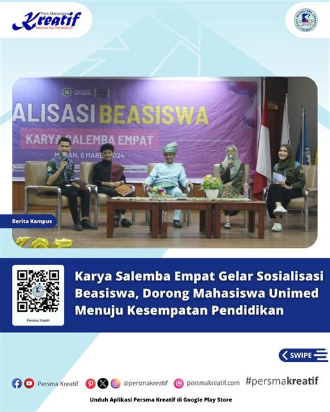 Karya Salemba Empat Gelar Sosialisasi Beasiswa Dorong Mahasiswa Unimed