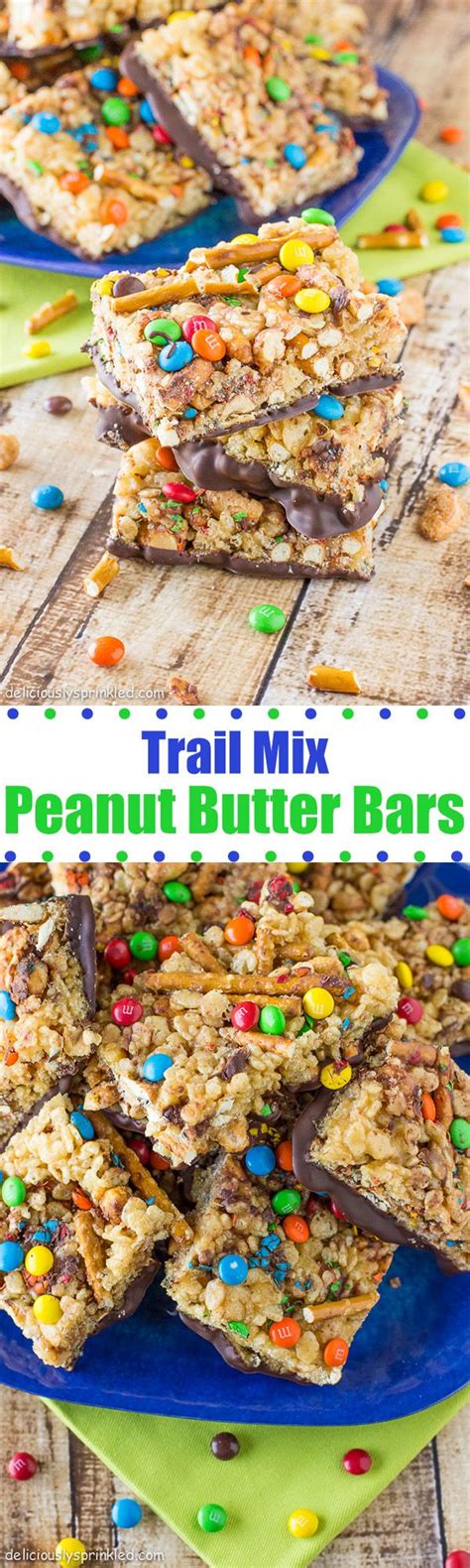 Trail Mix Peanut Butter Bars Makes The Perfect Sweet Salty Snack