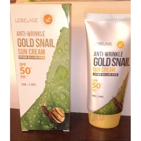 Lebelage Anti Wrinkle Gold Snail Sun Cream Spf Pa