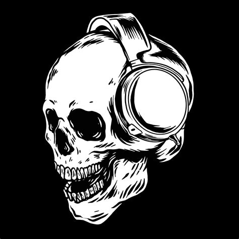 Skull With Headphones