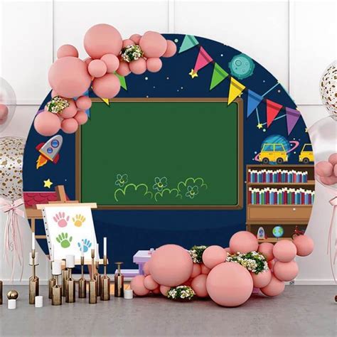 Lovely And Round Class Welcome Back To School Backdrop Lofaris Backdrops For Parties