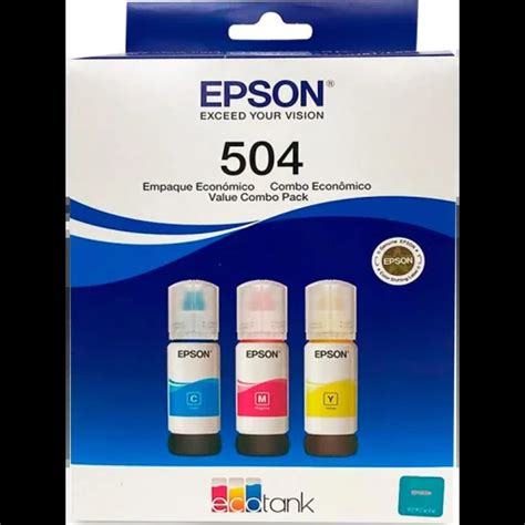 Tecnomas Cl Pack 3x Botella De Tinta Epson T504 Colores Par L4150