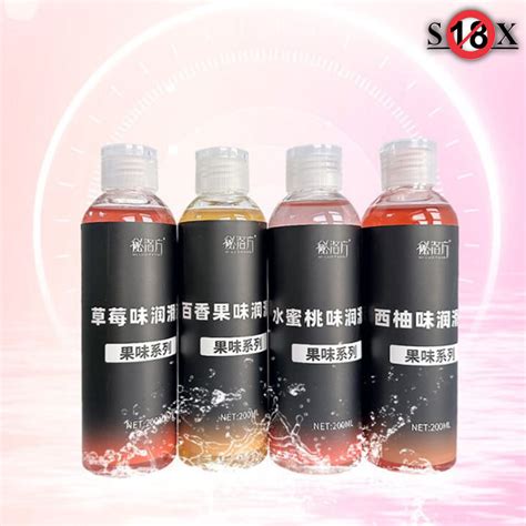 Fruits Fun Edible Fruit Lubricant 200ml Fruit Water Soluble Lubricant Sex Lube Body Massage Gel