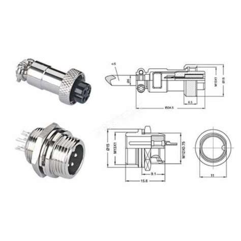 Разъем M12-4pin M+F (пара) Купить в розницу и оптом по низким ценам.