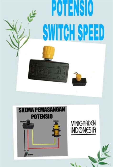 POTENSIO SWITCH SPEED 12 Volt 5A Pengatur Kecepatan Sprayer Elektrik