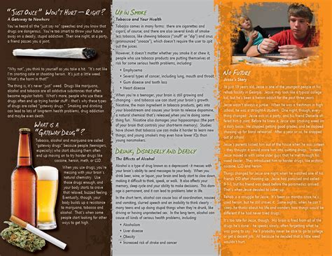 Drug Awareness Brochure Template