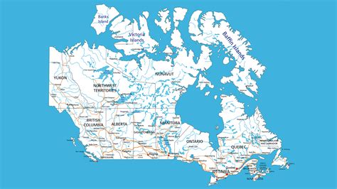 Mapa De Carreteras De Canadá