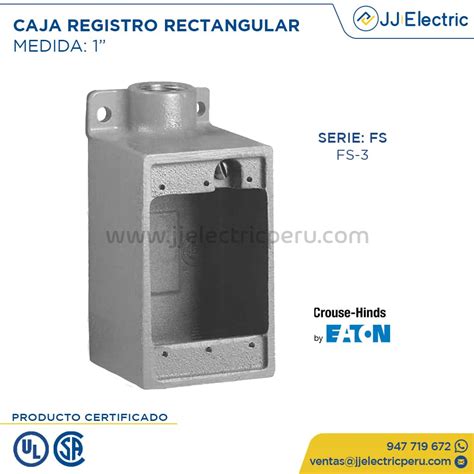 Caja De Registro Serie Rectangular Fs Jj Electric