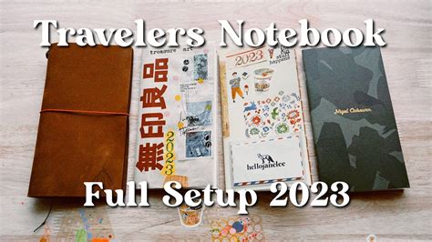 Travelers Notebook Journal Full Set Up Janethecrazy Youtube