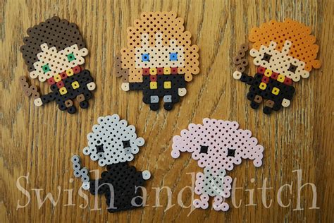 Harry Potter Perler Bead Character And House Crests Ornaments Swish