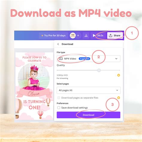 Pink Hot Air Balloon Invite Adventure Birthday Onederful Birthday Girl Hot Air Balloon First