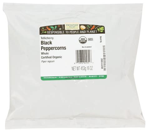 Amazon Frontier Herb Certified Organic Tellicherry Black