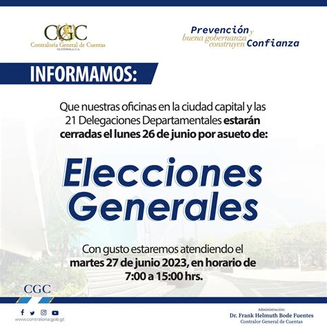 Contraloría General de Cuentas on Twitter InformaciónImportante