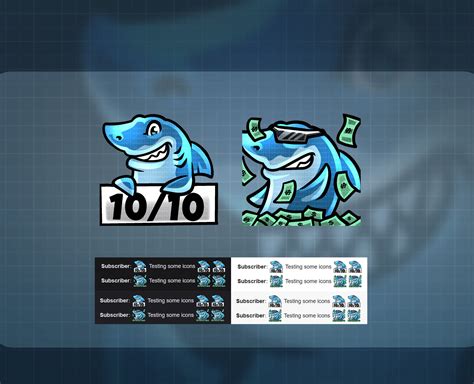 8 X Shark Twitch Emotes Shark Twitch Emotes Shark Emotes Etsy