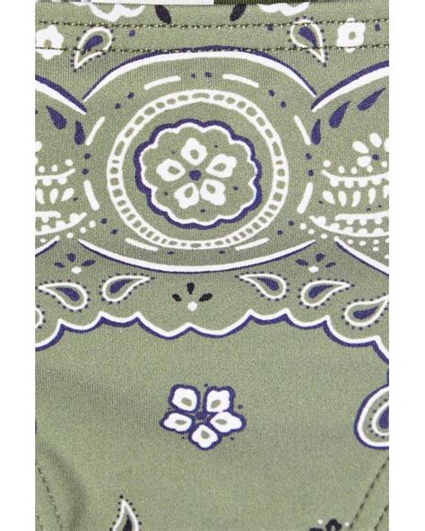 Zimmermann Paisley Print Low Rise Bikini Briefs In Green Lyst Uk