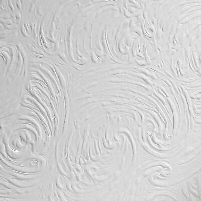 Anaglypta Richard Swirl Paintable Wallpaper White Textured Embossed