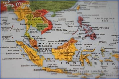 Asia map for travel - ToursMaps.com