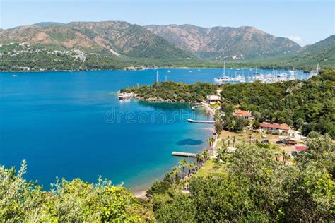 Coastline On Cennet Adasi Island Near Marmaris Town In Turkey Stock