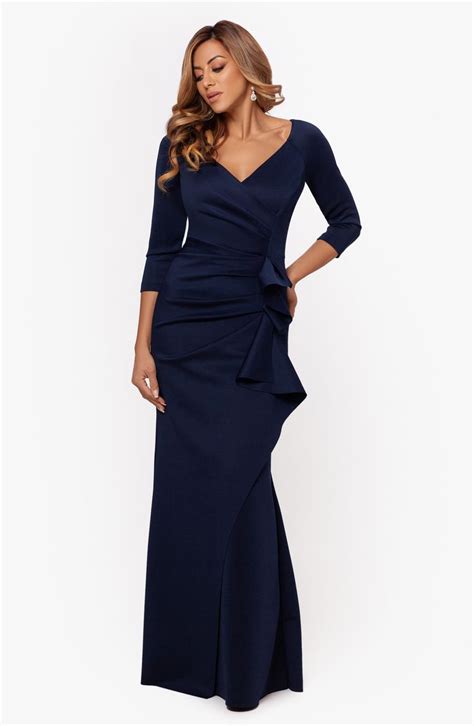 Xscape Evenings Xscape Ruched Scuba Ruffle Gown Nordstrom Lovely