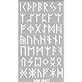 Amazon Aleks Melnyk No 35 Metal Stencil Elder Futhark Runes