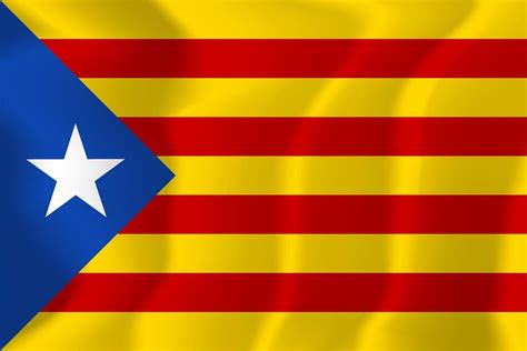 Catalonia National Flag Waving Background Illustration 4711643 Vector ...