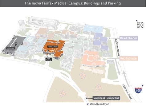 Inova Fairfax Hospital Map