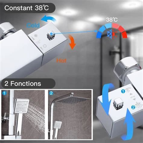 Colonne De Douche Thermostatique Ensemble De Douche Set Salle De