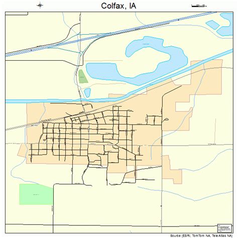 Colfax Iowa Street Map 1915060