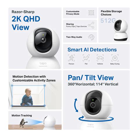 TP Link Tapo 2K Pan Tilt AI Home Security Wi Fi Camera JB Hi Fi