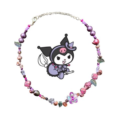 My Melody And Kuromi Themed Necklace Set Etsy