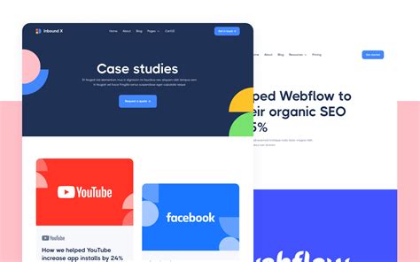 Social Media Marketing Agency Webflow Template - Inbound X | BRIX Templates 