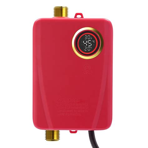 Modern Mini Tankless Water Heater Electric 68 122F Electric Instant Hot Water Heater With LED