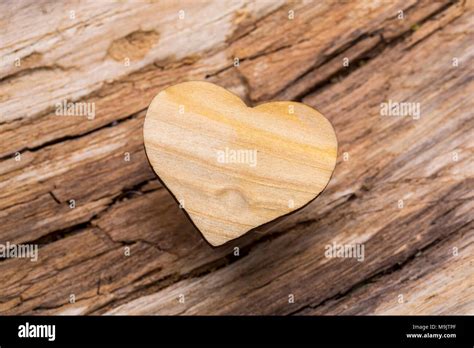 Wooden Heart Shape Background Stock Photo Alamy