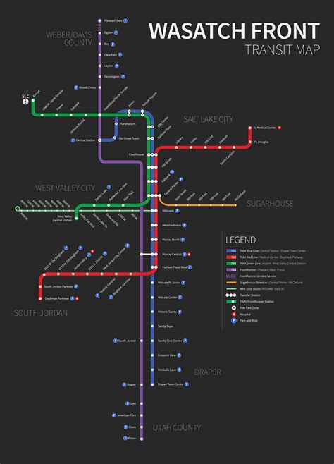 Green Line Uta Trax Map